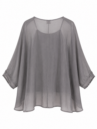 Leonie  Blouse - Beige/Grey