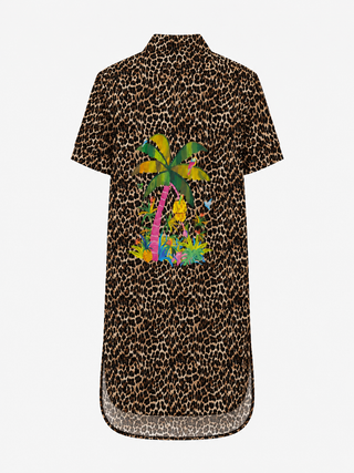 Kat Leopard Cotton Dress