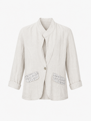 Celeste Linen Blazer - Beige