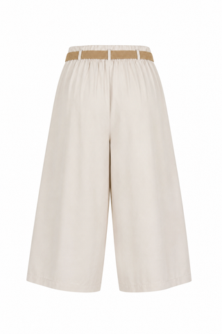 Kate Culotte with Belt - Cream
