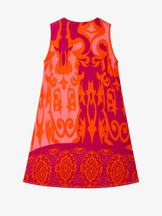 Mareisha Sleeveless Dress Red/Orange