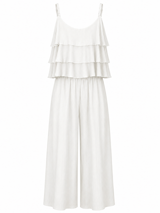Zoey Frill Set -White