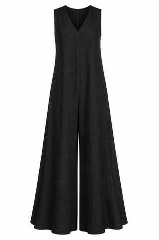 Amanda Wide Leg Jumpsuit -Black