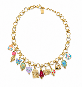 Necklace Butterfly  Multi Gem