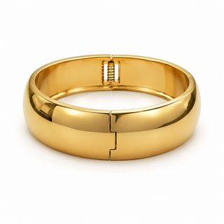 Chunky Gold Clasp Bangle