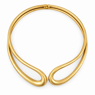 Golden Chunky Clasp Necklace