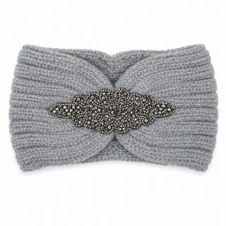 Diamanté Headband -Grey-sliver