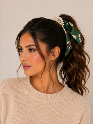 Decorative Bobbin Pearl Accessory-Green