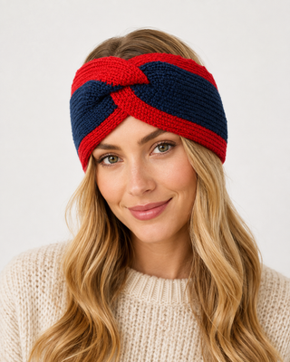 Headband Navy Red