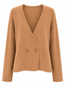 Luna wrap Knit Cardigan- Tan
