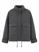 Aspen Quilted Cotton Jacket - Washed Black