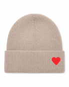 AMI Beanie Hat Heart-Beige