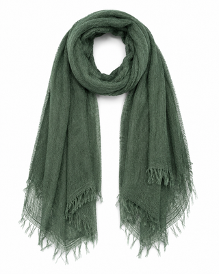 Pam lightweight crinkle scarf - Olive green