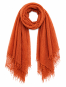 Pam lightweight crinkle scarf - Orange