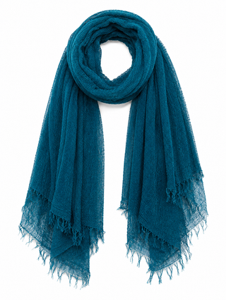 Pam lightweight crinkle scarf - Teal