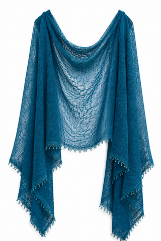 Pam lightweight crinkle scarf - Teal
