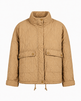 Aspen Quilted Cotton Jacket - Tan