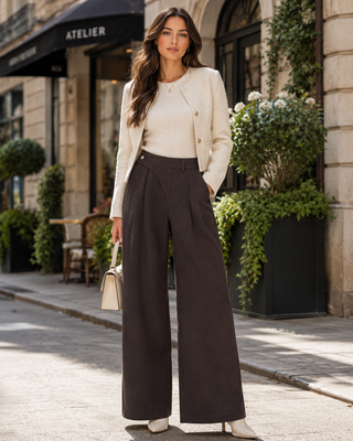 Ebelle Brown Trousers - Nü