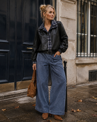 Coflauriane Trouser -Blue Derhy