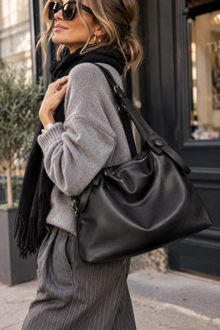 Duel-Strap Bag - Black