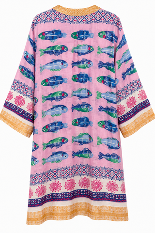 Amalfi Fish Print Cotton Dress