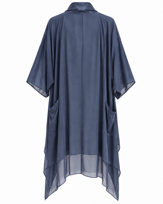 Suki Drape Tunic -Navy