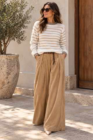 Vesper Cord Culotte - Camel