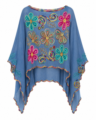 Vicky- Shawl Blue