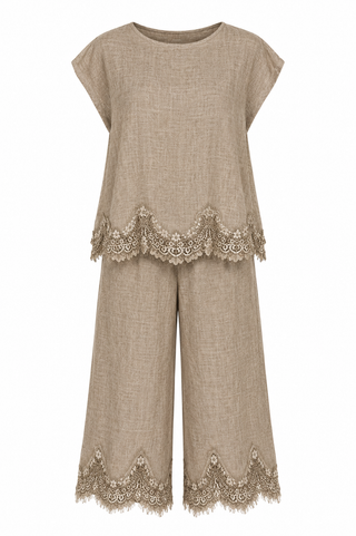 Alessia Tan Set Linen
