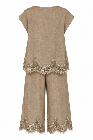 Alessia Tan Set Linen