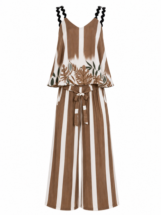 Ronja Palm Set - Stripe Brown/Cream