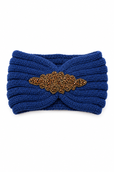 Diamanté Headband - Royal Blue-Gold