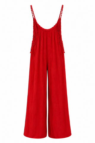 Fiora  Red Jumpsuit