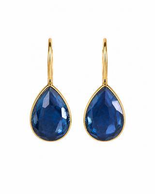 Tear Drop Earrings - Blue