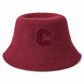 “C” Bucket Hat - Burgandy