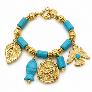 Bracelet Fish Turq Charm