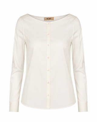 Manda Boatneck Shirt - White