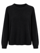 Alina Alpaca Knit Jumper-  Black