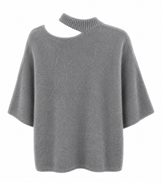 Aria Angora Knit-Grey