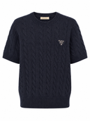 Colette Short Sleeve Knit - Navy