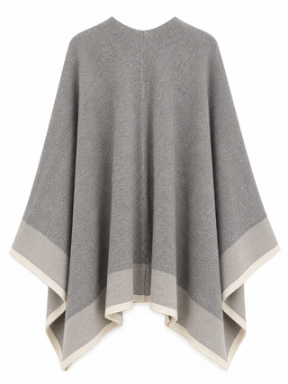 Sienna Contrast Trim Poncho