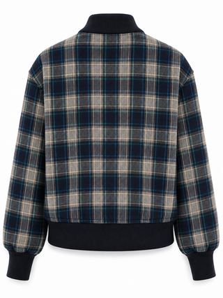 Harper Check Bomber Jacket