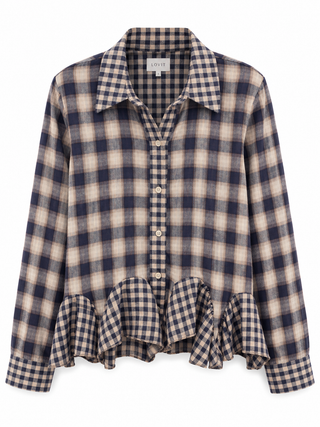 Harriet Check Frill Shirt