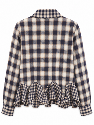 Harriet Check Frill Shirt