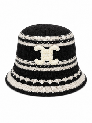 Celine Bucket Hat Black/ Cream