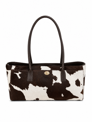 Montana Brown Cow Print Genuine Leather Bag