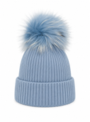 Bowie Hat Beanie bobble - Blue