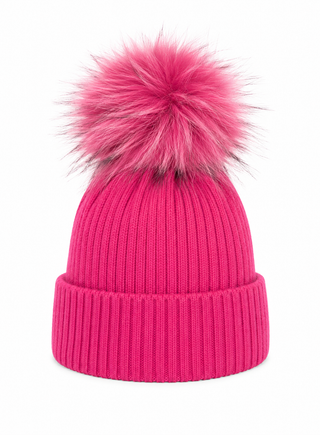 Bowie Hat Beanie bobble -Pink