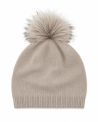 Klara Slouchy Hat Bobble-Beige