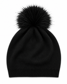 Klara Slouchy Hat Bobble-Black